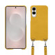 Coque avec bandoulière Samsung Galaxy S25 Edge - Jaune soulèu ( Pantone #F3B934 )