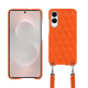 Carcasa Samsung Galaxy S25 Edge con bandolera - Orange fluo - Couture ( Pantone #ff5406 ) 
