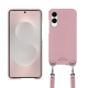 Schutzhülle mit Schulterriemen Samsung Galaxy S25 Edge - Rose PU ( Pantone #efbae1 ) 