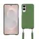 Samsung Galaxy S25 Edgeケース、ショルダーストラップ付き - Vert Veggie ( Pantone #68724d ) 