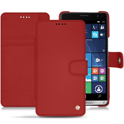 Custodia in pelle HP Elite x3Rouge ( Nappa - Pantone #d50032 ) 