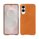 Capa em pele Samsung Galaxy S25 Edge - Mandarine vintage ( Pantone #d47231 ) 