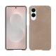 Funda de piel Samsung Galaxy S25 Edge - Taupe vintage ( Pantone #bda790 ) 
