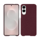 Coque cuir Samsung Galaxy S25 Edge - Lie de vin ( Pantone #412234 ) 