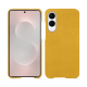 Coque cuir Samsung Galaxy S25 Edge - Jaune soulèu ( Pantone #F3B934 )
