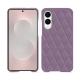 Coque cuir Samsung Galaxy S25 Edge - Lilas - Couture ( Nappa - Pantone #b9a3e3 ) 