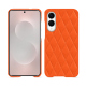 Custodia in pelle Samsung Galaxy S25 Edge - Orange fluo - Couture ( Pantone #ff5406 ) 