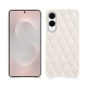 Funda de piel Samsung Galaxy S25 Edge - Blanc escumo - Couture ( Pantone #D6D6D1 )