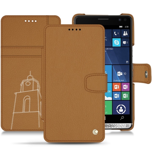 HP Elite x3 Prime leather caseCastan esparciate ( Pantone #824F2A )