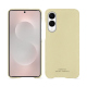 Coque cuir Samsung Galaxy S25 Edge - Beige PU ( Pantone #ceb888 ) 