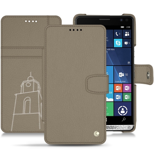 HP Elite x3 Prime leather caseDarboun sabla ( Pantone #BCB1A1 )