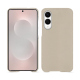 Samsung Galaxy S25 Edge leather cover - Beige Veggie ( Pantone #dab9a1 ) 