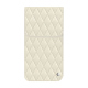 Custodia in pelle Apple iPhone 17 Air - Blanc - Couture ( Nappa - White ) 