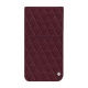 Apple iPhone 17 Air leather pouch - Lie de vin - Couture ( Pantone #412234 ) 