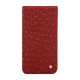 Pochette cuir Apple iPhone 17 Air - Autruche ciliegia ( Pantone #a4343a ) 