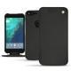 Google Pixel XL leather case - Noir ( Nappa - Black ) 