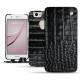 Housse cuir Huawei Nova - Crocodile nero