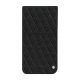 Funda de piel Apple iPhone 17 Pro Max - Ebène - Couture ( Noir / Black ) 