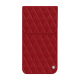 Custodia in pelle Apple iPhone 17 Pro - Rouge - Couture ( Nappa - Pantone #d50032 ) 
