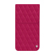 Apple iPhone 17 Pro leather pouch - Rose fluo - Couture ( Pantone #ff16b4 ) 