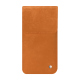 Apple iPhone 17 leather pouch - Mandarine vintage ( Pantone #d47231 ) 