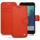 Housse cuir Google Pixel XL - Papaye ( Pantone 180C ) 