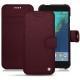 Google Pixel XL leather case - Lie de vin ( Pantone 5115C ) 