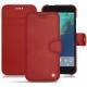 Google Pixel XL leather case - Cerise vintage ( Pantone 185C ) 