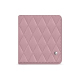 Porte-cartes et billets - Rose - Couture ( Nappa - Pantone #efbae1 ) 