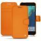 Housse cuir Google Pixel XL - Orange ( Nappa - Pantone 1495U ) 