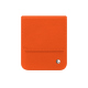 플랩이 있는 가죽 파우치 Samsung Galaxy Z Flip7 - Orange fluo ( Pantone #ff5406 ) 