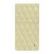 플랩이 있는 가죽 파우치 Samsung Galaxy Z Fold7 - Beige - Couture ( Nappa - Pantone #ceb888 ) 