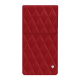 Custodia in pelle con patta Samsung Galaxy Z Fold7 - Rouge - Couture ( Nappa - Pantone #d50032 ) 