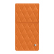 Samsung Galaxy Z Fold7 leather pouch with flap - Orange - Couture ( Nappa - Pantone #ff9351 ) 