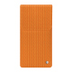 Custodia in pelle con patta Samsung Galaxy Z Fold7 - Abaca arancio ( Pantone #d77540 )
