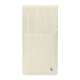 Custodia in pelle con patta Samsung Galaxy Z Fold7 - Crocodile milk ( Pantone #d6d2c4 ) 
