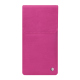 Samsung Galaxy Z Fold7 leather pouch with flap - Rose BB ( Pantone #DB599F )
