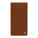 Samsung Galaxy Z Fold7 leather pouch with flap - Marron Veggie ( Pantone #95614d ) 