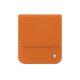 Bolsa de couro com aba Samsung Galaxy Z Flip7 - Orange ( Nappa - Pantone #ff9351 ) 