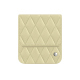 Lederschutzhülle mit Klappe Samsung Galaxy Z Flip7 - Beige - Couture ( Nappa - Pantone #ceb888 ) 