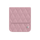 Samsung Galaxy Z Flip7 フラップ付レザーポーチ - Rose - Couture ( Nappa - Pantone #efbae1 ) 