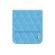 Samsung Galaxy Z Flip7 leather pouch with flap - Bleu ciel - Couture ( Nappa - Pantone #abcae9 ) 