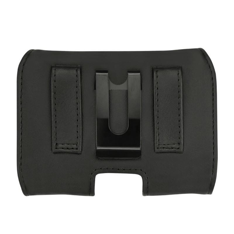 Horizontales Universaletui für Telefon - Leder, Kleinformat - Noir ( Nappa - Black ) 