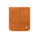 Samsung Galaxy Z Flip7 leather pouch with flap - Mandarine vintage ( Pantone #d47231 ) 