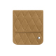 플랩이 있는 가죽 파우치 Samsung Galaxy Z Flip7 - Sable vintage - Couture ( Pantone #9b7340 ) 