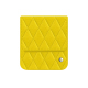 Bolsa de couro com aba Samsung Galaxy Z Flip7 - Jaune fluo - Couture ( Pantone #c9ff57 ) 