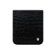 Funda de piel con solapa Samsung Galaxy Z Flip7 - Crocodile nero ( Noir / Black) 