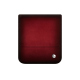 Samsung Galaxy Z Flip7 フラップ付レザーポーチ - Rouge Patine