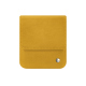 Samsung Galaxy Z Flip7 leather pouch with flap - Jaune soulèu ( Pantone #F3B934 )