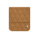 플랩이 있는 가죽 파우치 Samsung Galaxy Z Flip7 - Castan esparciate - Couture ( Pantone #824F2A )